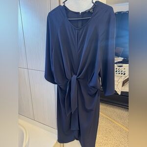 Maggy London Deep Blue Long Sleeve Dress